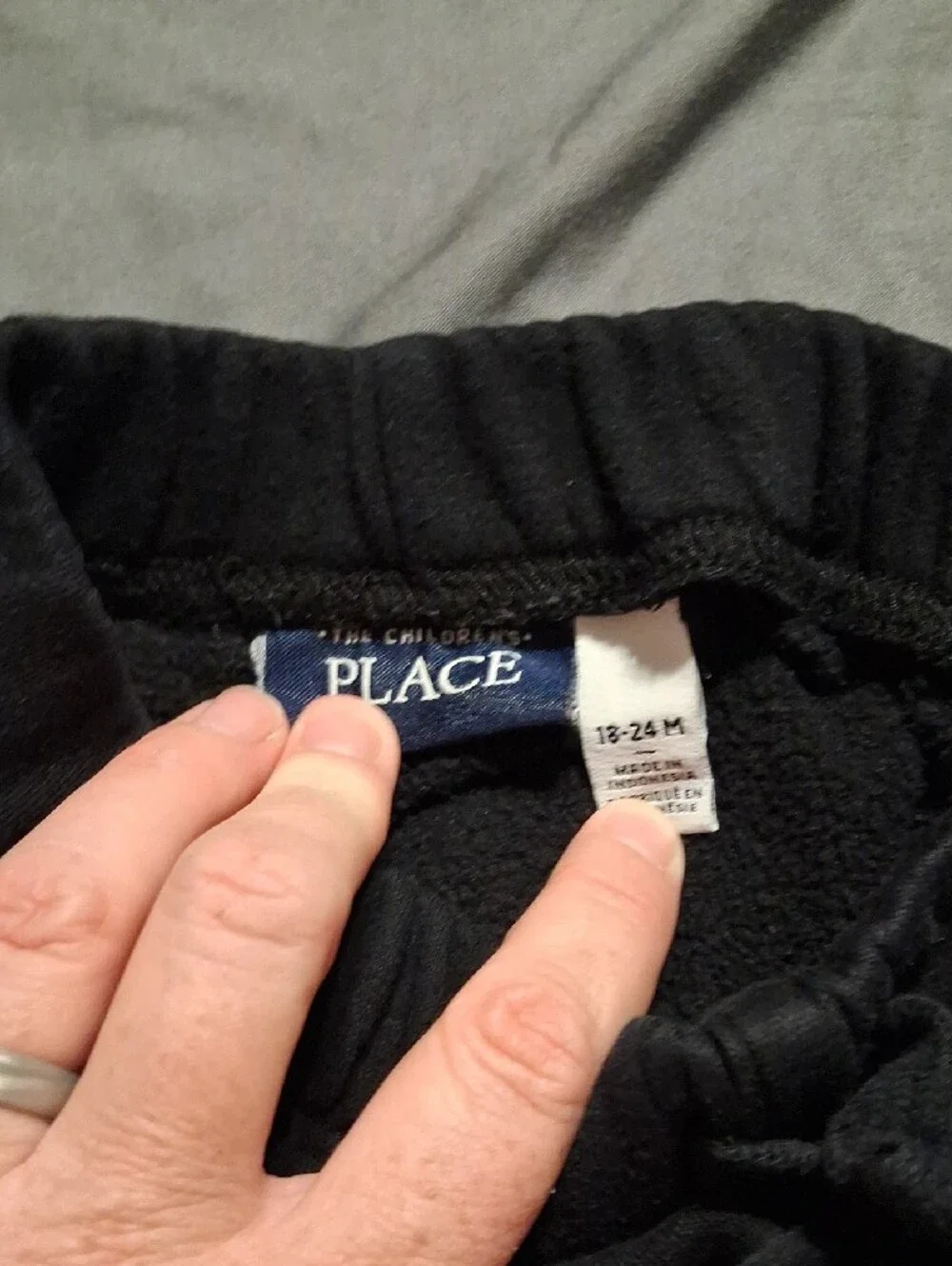3 For $21 18-24 Month Children's Place Black Cargo Jogger Pants